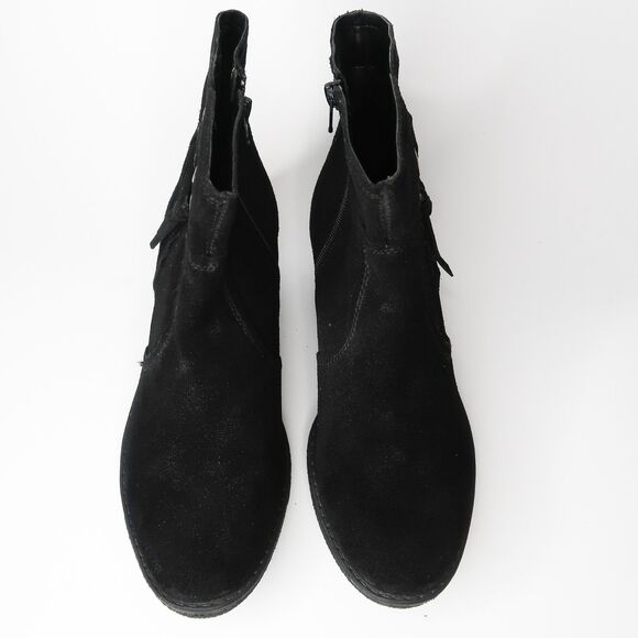 BareTraps Womens Booties Sasha Size 9 Black Suede Boots‎ - Picture 2 of 10